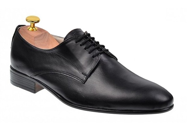 Pantofi barbati eleganti din piele naturala - Model Negru NIC211SIR